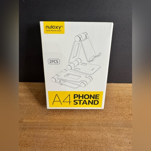 NIB Nulaxy A4 Cell Phone Stand Fully Foldable And Adjustable Sturdy Construction - Picture 1 of 4